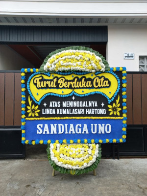 Papan Bunga Duka di Juata Permai